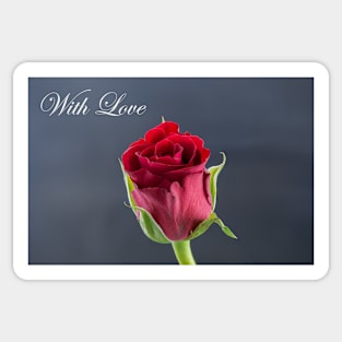 Red Rose - With Love Sticker